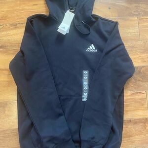 Adidas Black Hoodie with Logo NEW